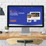 a computer on a desk